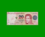 PESOS CONVERTIBLES 1er DISEÑO $20,00, BOT 3058, AÑO 1996, ESTADO BUENO.-