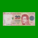 PESOS CONVERTIBLES 1er DISEÑO $20,00, BOT 3058, AÑO 1996, ESTADO BUENO.-