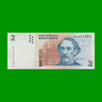 PESOS CONVERTIBLES 2do DISEÑO $2,00, BOT 3242, AÑO 2013, ESTADO MUY BUENO.-