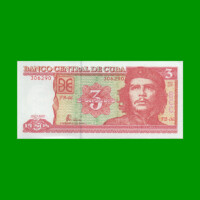 BILLETE DE CUBA $3,00 PICK 127b, AÑO 2004, ESTADO SIN CIRCULAR.-