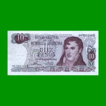 PESOS LEY 18.188 $10,00, BOT 2359, AÑO 1976, ESTADO EXCELENTE .-