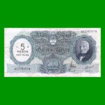 MONEDA NACIONAL $500,00 RESELLADO A $5,00 PESOS LEY 18.188, BOT 2208, AÑO 1969, ESTADO MUY BUENO- .-.-