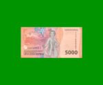BILLETE DE INDONESIA 5.000 RUPIAS, PICK 164 AÑO 2022, ESTADO SIN CIRCULAR.- - Imagen 2