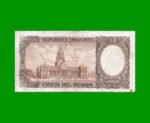 MONEDA NACIONAL $5.000 RESELLADO A $50,00 PESOS LEY 18.188, BOT 2217, AÑO 1969, ESTADO BUENO+ .- - Imagen 2