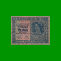 BILLETE DE AUSTRIA 1000 CORONAS, PICK 78, AÑO 1922, ESTADO MUY BUENO.-