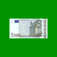 BILLETE DE EUROPA 5 EUROS, NUEVO DISEÑO, PICK 8, ESTADO SIN CIRCULAR. -