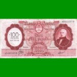 MONEDA NACIONAL $10.000 RESELLADO A $100,00 PESOS LEY 18.188, BOT 2222, AÑO 1970, ESTADO MUY BUENO- .-
