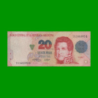 PESOS CONVERTIBLES 1er DISEÑO $20,00, BOT 3058, AÑO 1996, ESTADO BUENO.-