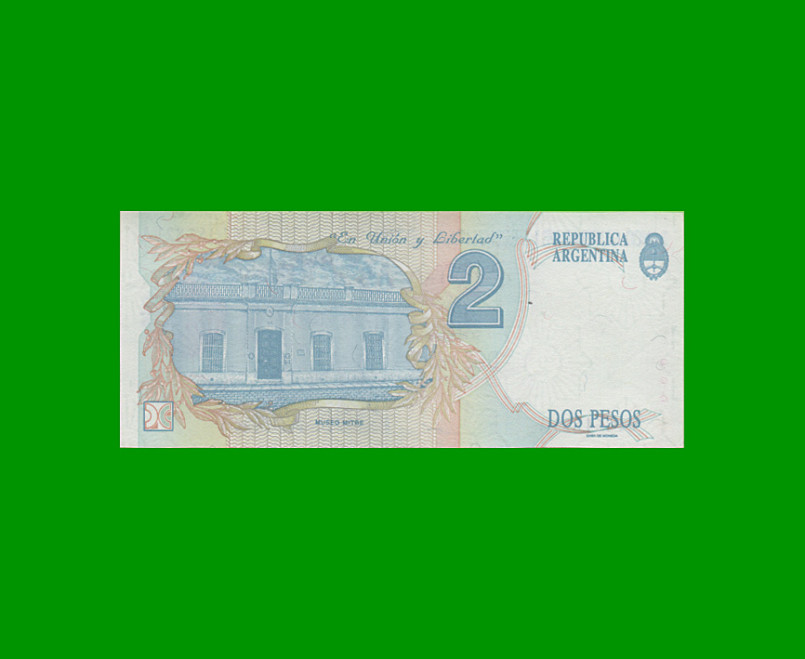 PESOS CONVERTIBLES 1er DISEÑO $2,00, BOT 3014, AÑO 1993, ESTADO EXCELENTE.- - Imagen 2