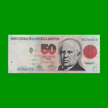 PESOS CONVERTIBLES 1er DISEÑO $50,00, BOT 3062, AÑO 1992, ESTADO EXCELENTE.-