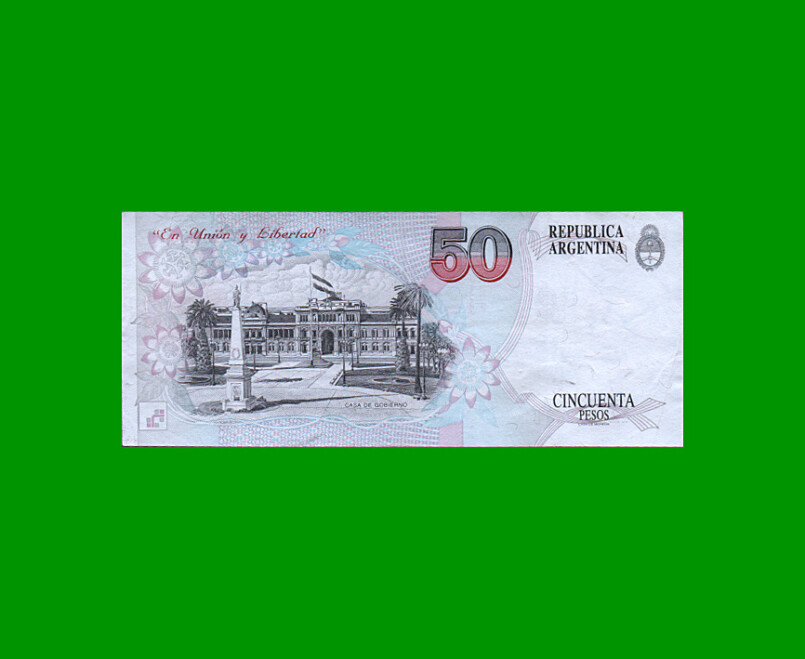 PESOS CONVERTIBLES 1er DISEÑO $50,00, BOT 3070, AÑO 1997, ESTADO MUY BUENO- .- - Imagen 2