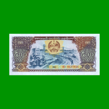 BILLETE DE LAOS 500 KIP, PICK 31a, AÑO 1988, ESTADO SIN CIRCULAR.-