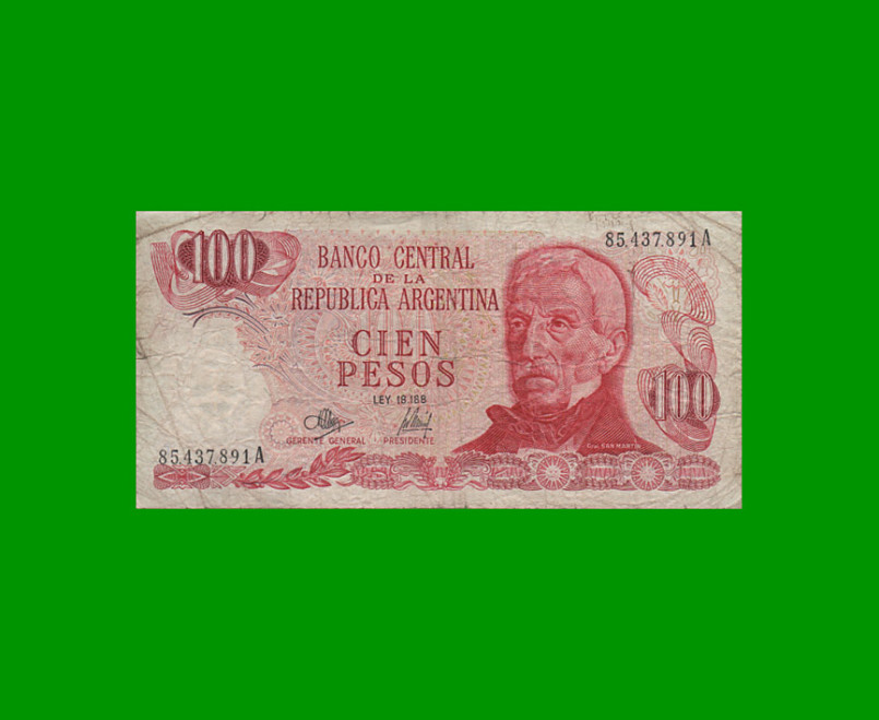 PESOS LEY 18.188 $50,00, BOT 2389, AÑO 1972, ESTADO BUENO.-