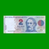 PESOS CONVERTIBLES 1er DISEÑO $2,00, BOT 3015, AÑO 1994, ESTADO EXCELENTE.-