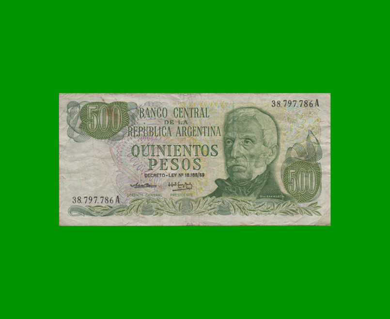 PESOS LEY 18.188 $100,00, BOT 2417, AÑO 1974, ESTADO BUENO.-