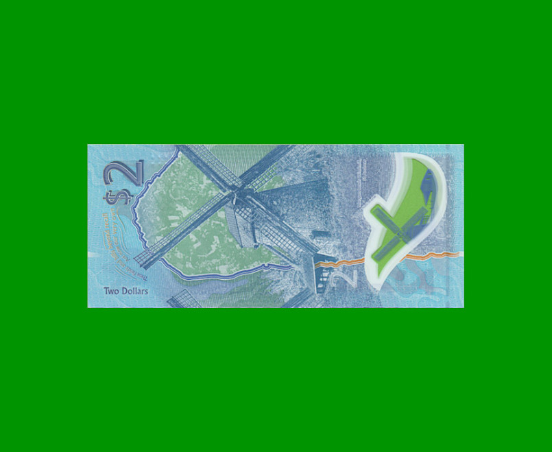 BILLETE DE BARBADOS 2 DOLARES, PICK 80, AÑO 2022, ESTADO SIN CIRCULAR.- - Imagen 2