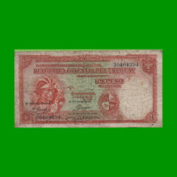 BILLETE DE URUGUAY $1,00, PICK 28c, ESTADO BUENO.-