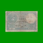 BILLETE DE FRANCIA 10 FRANCOS, PICK 84, AÑO 1939, ESTADO BUENO- .-