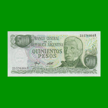 PESOS LEY 18.188 $500,00, BOT 2425a, AÑO 1979, ESTADO SIN CIRCULAR.-