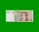 PESOS CONVERTIBLES 2do DISEÑO $10,00, BOT 3443, AÑO 2014, ESTADO EXCELENTE+ .-