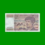 BILLETE DE FRANCIA 20 FRANCOS, PICK 151e, AÑO 1991, ESTADO EXCELENTE.-