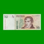 PESOS CONVERTIBLES 2do DISEÑO $10,00, BOT 3443, AÑO 2014, ESTADO SIN CIRCULAR .-