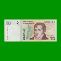 PESOS CONVERTIBLES 2do DISEÑO $10,00, BOT 3443, AÑO 2014, ESTADO SIN CIRCULAR .-
