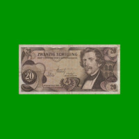 BILLETE DE AUSTRIA 20 SCHILLING, PICK 142, AÑO 1967, ESTADO MUY BUENO- .-