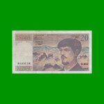 BILLETE DE FRANCIA 20 FRANCOS, PICK 151g, AÑO 1993, ESTADO EXCELENTE .-
