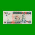 BILLETE DE CUBA $5,00 PICK FX48b,  ESTADO  BUENO.-