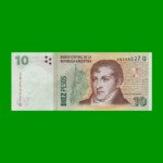 PESOS CONVERTIBLES 2do DISEÑO $10,00, BOT NEW, AÑO 2014, ESTADO SIN CIRCULAR .-