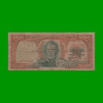 BILLETE DE URUGUAY $5.000,00, PICK 50b, AÑO 1967, SERIE C, ESTADO  BUENO.-