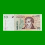PESOS CONVERTIBLES 2do DISEÑO $10,00, BOT 3444, AÑO 2014, ESTADO EXCELENTE+  .-