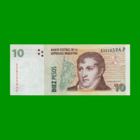 PESOS CONVERTIBLES 2do DISEÑO $10,00, BOT 3444, AÑO 2014, ESTADO EXCELENTE+  .-