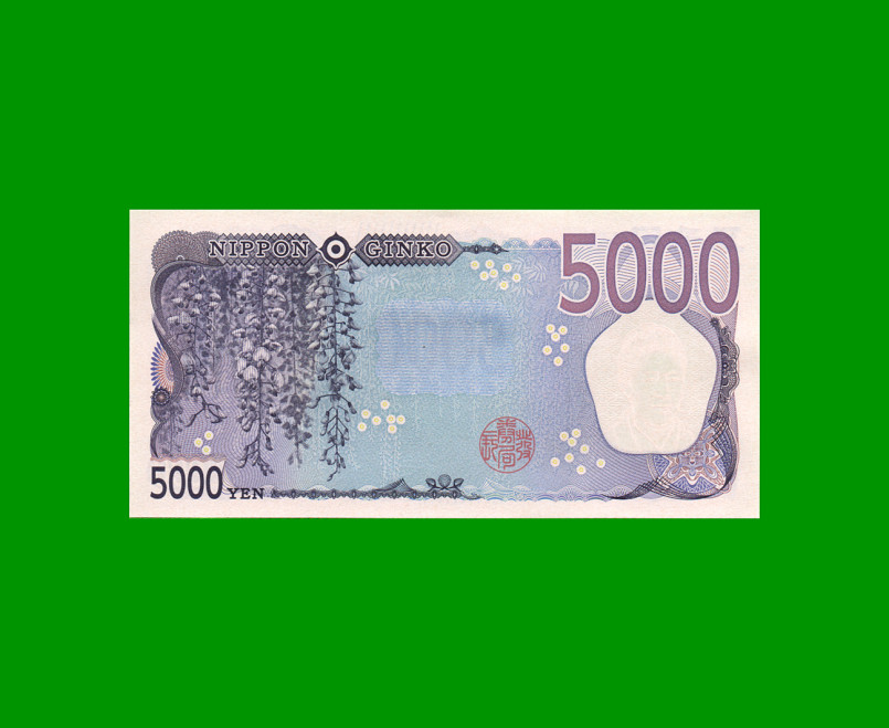 BILLETE DE JAPON 5.000 YEN, PICK 108, AÑO 2024, ESTADO SIN CIRCULAR.- - Imagen 2