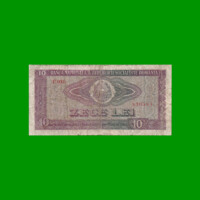 BILLETE DE RUMANIA 10 LEI, PICK 94, AÑO 1966 ESTADO BUENO .-
