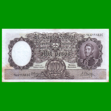MONEDA NACIONAL $1.000,00, BOT 2153, AÑO 1961, ESTADO EXCELENTE .-