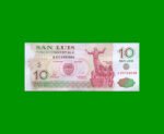 BONO DE SAN LUIS, 10 SAN LUIS, EC 430, AÑO 2002, ESTADO EXCELENTE - .-