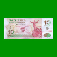 BONO DE SAN LUIS, 10 SAN LUIS, EC 430, AÑO 2002, ESTADO EXCELENTE - .-