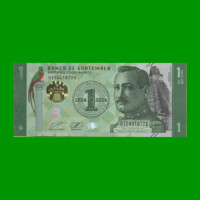 BILLETE DE GUATEMALA 1 QUETZALES PICK 129, AÑO 2024, ESTADO SIN CIRCULAR.-