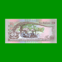 BILLETE DE ISLAS MALDIVAS 10,00 RUPIAS, PICK 19, ESTADO SIN CIRCULAR. -