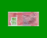 BILLETE DE JAMAICA 50 DOLARES PICK 56, AÑO 2022, ESTADO SIN CIRCULAR.- - Imagen 2