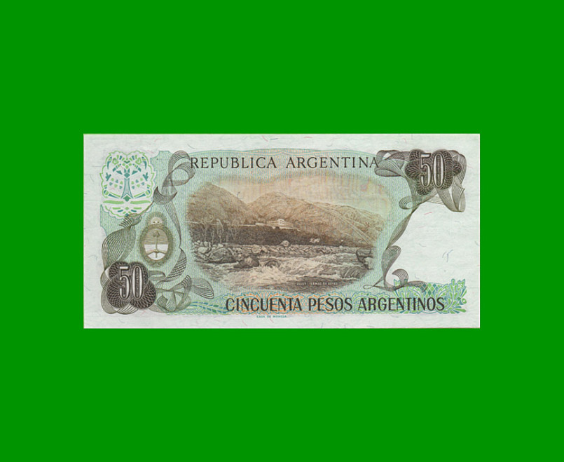 PESOS ARGENTINOS $50,00, BOT 2617, AÑO 1983, ESTADO SIN CIRCULAR.- - Imagen 2