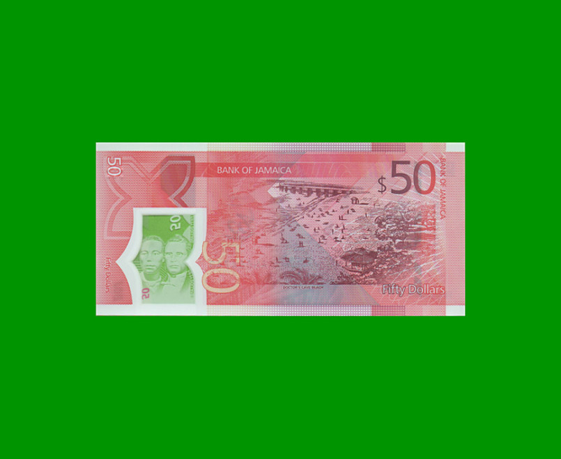 BILLETE DE JAMAICA 50 DOLARES PICK 56, AÑO 2022, ESTADO SIN CIRCULAR.- - Imagen 2