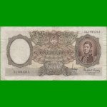 MONEDA NACIONAL $5.000,00, BOT 2177, AÑO 1966, ESTADO MUY BUENO.-
