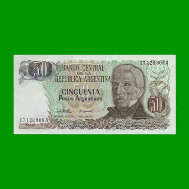 PESOS ARGENTINOS $50,00, BOT 2617, AÑO 1983, ESTADO SIN CIRCULAR.-