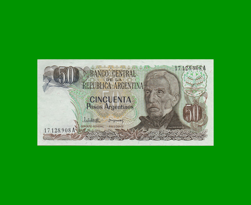 PESOS ARGENTINOS $50,00, BOT 2617, AÑO 1983, ESTADO SIN CIRCULAR.-