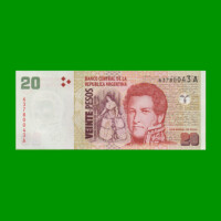PESOS CONVERTIBLES 2do DISEÑO $20,00, BOT 3506, AÑO 2001, ESTADO SIN CIRCULAR.-