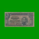 BILLETE DE URUGUAY $5,00, PICK 36a, SERIE B, ESTADO BUENO.-