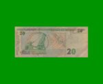 BILLETE DE HONDURAS 20 LEMPIRAS, PICK 83, AÑO 2000, ESTADO BUENO.- - Imagen 2